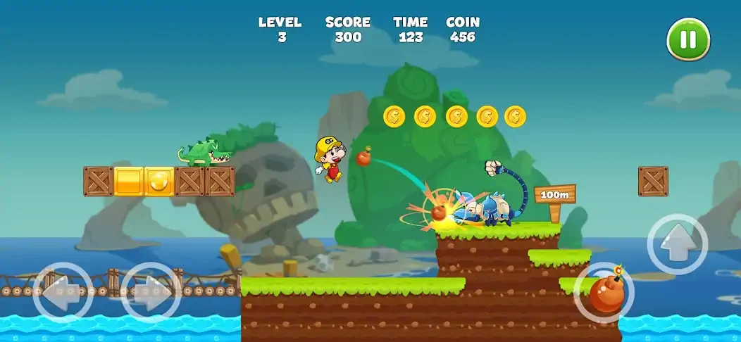 Скачать Bean's World Super: Run Games [Взлом Бесконечные монеты] APK на Андроид