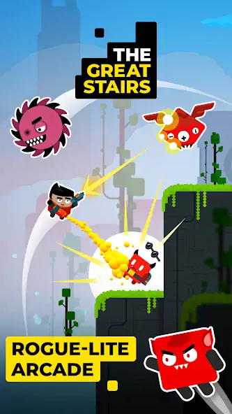 Скачать Great Stairs: Run Jump Shooter [Взлом Бесконечные деньги] APK на Андроид