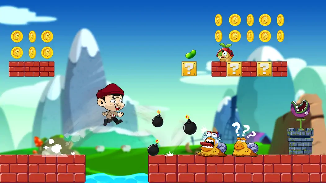 Скачать Super Bean Adventure: Run Game [Взлом Бесконечные монеты] APK на Андроид