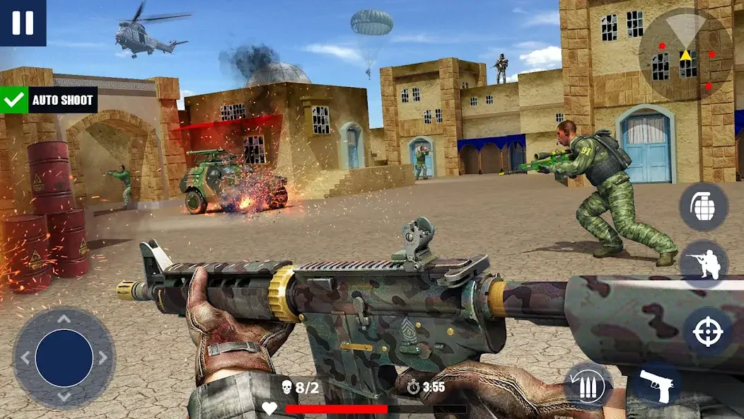 Скачать War Zone: Gun Shooting Games [Взлом Много монет] APK на Андроид