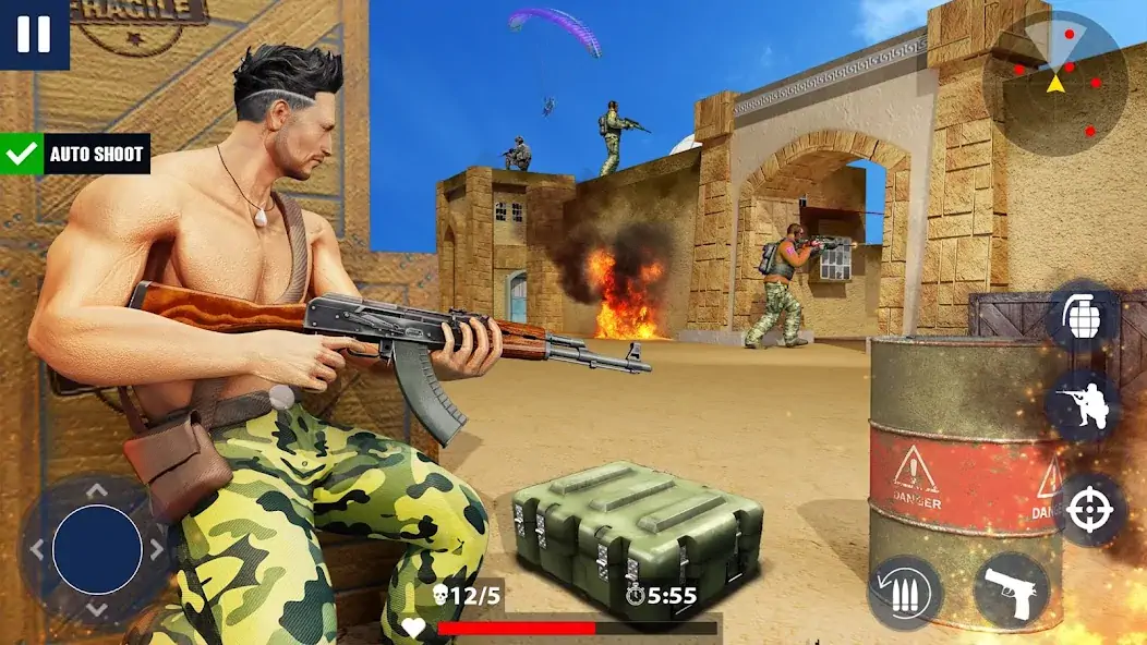 Скачать War Zone: Gun Shooting Games [Взлом Много монет] APK на Андроид