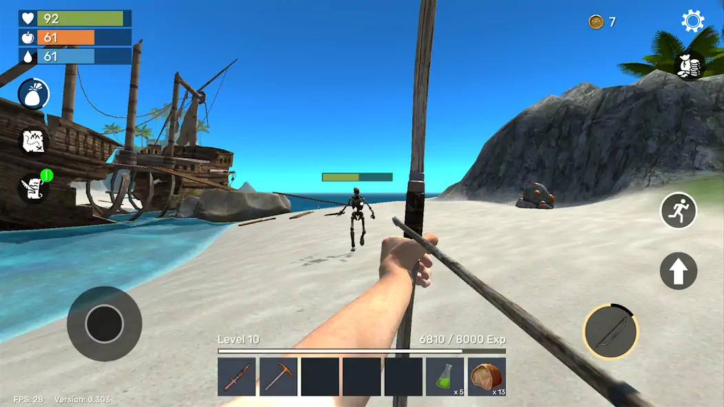 Скачать Uncharted Island: Survival RPG [Взлом Много монет] APK на Андроид