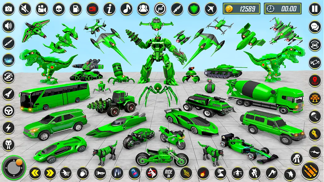 Скачать Dino Robot - Car Robot Games [Взлом Много монет] APK на Андроид