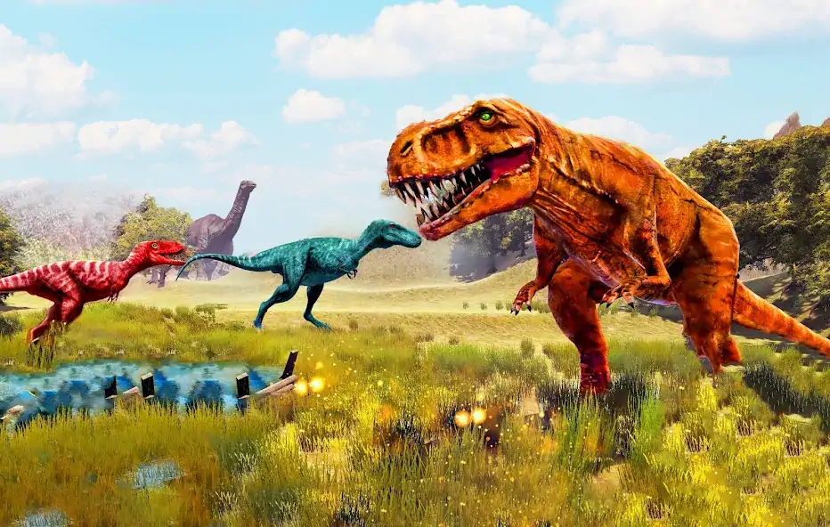 Скачать Dino Hunter  [Взлом Много денег] APK на Андроид