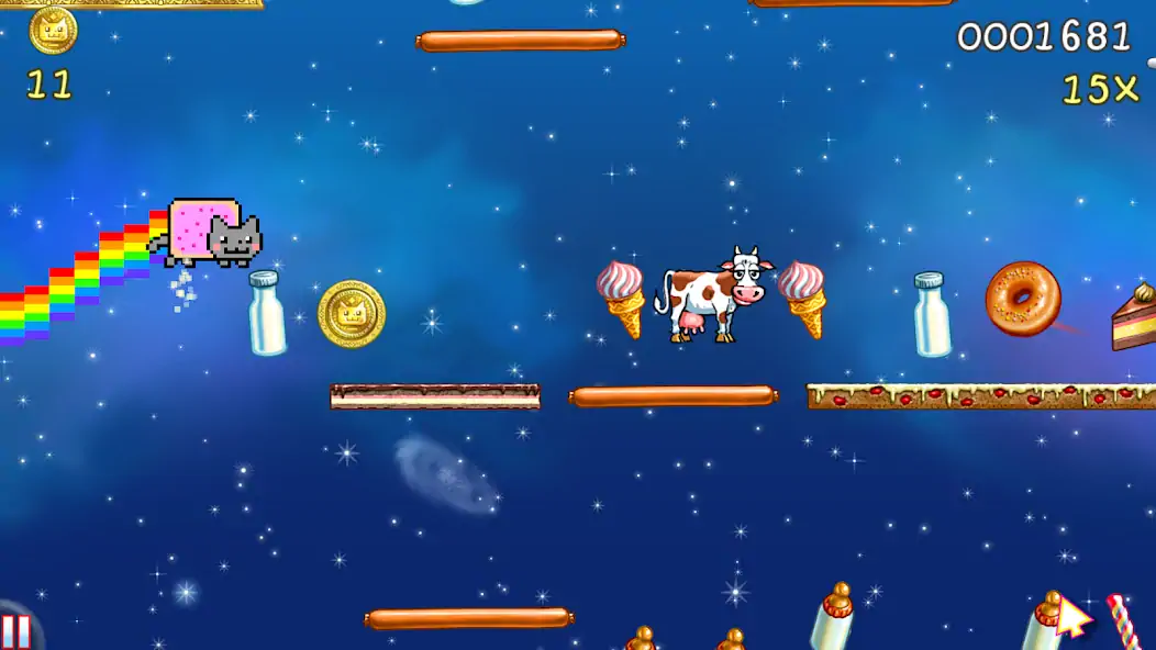 Скачать Nyan Cat: Lost In Space [Взлом Много монет] APK на Андроид