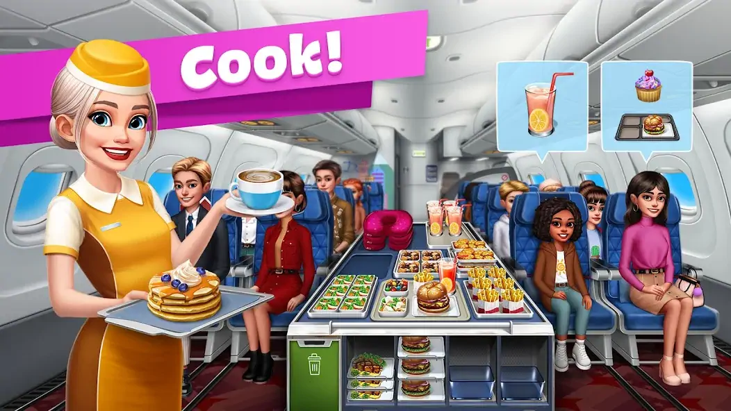 Скачать Airplane Chefs - Cooking Game [Взлом Бесконечные деньги] APK на Андроид