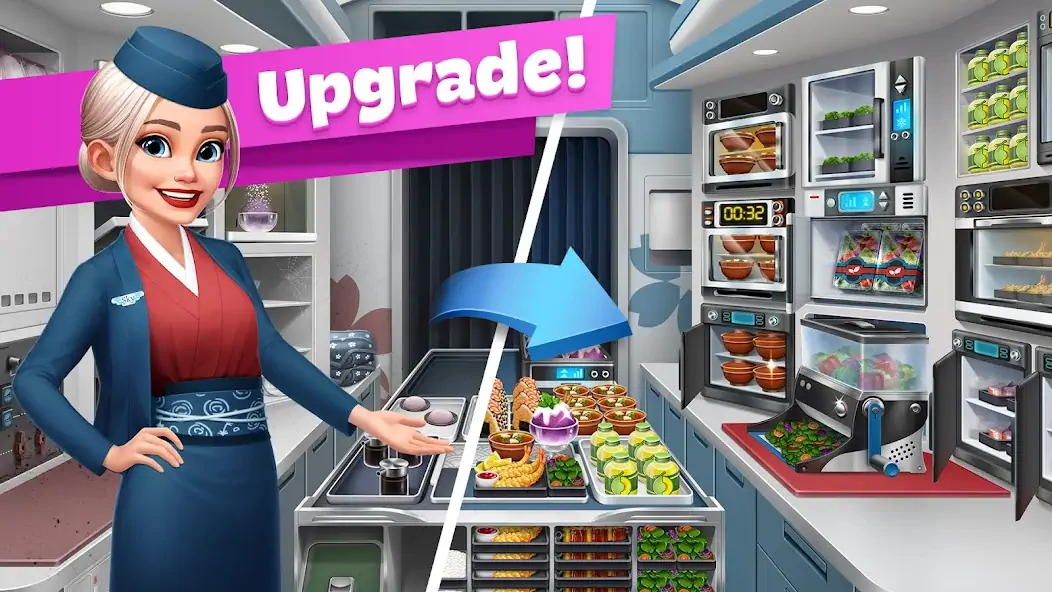 Скачать Airplane Chefs - Cooking Game [Взлом Бесконечные деньги] APK на Андроид