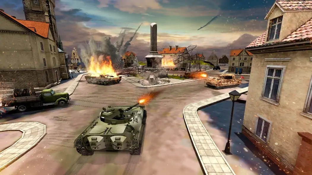 Скачать Армейские танковые игры война [Взлом Много монет] APK на Андроид