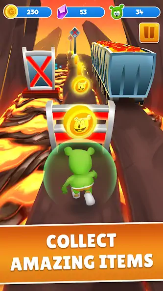 Скачать Gummy Bear Run-бесконечный бег [Взлом Бесконечные монеты] APK на Андроид