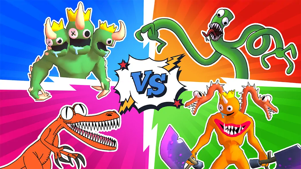 Скачать Monster Rampage: Merge Rainbow [Взлом Бесконечные монеты] APK на Андроид