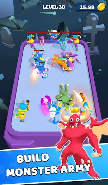 Скачать Monster Rampage: Merge Rainbow [Взлом Бесконечные монеты] APK на Андроид