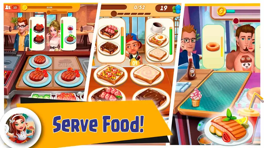 Скачать Crazy Cooking Chef Food Craze [Взлом Бесконечные монеты] APK на Андроид