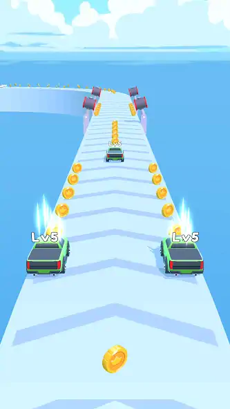 Скачать Merge Car Run [Взлом Бесконечные монеты] APK на Андроид