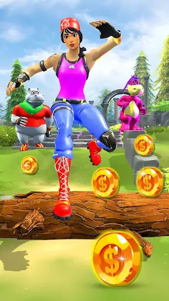 Скачать Jungle Run & Rush - 3D Surfer [Взлом Много денег] APK на Андроид