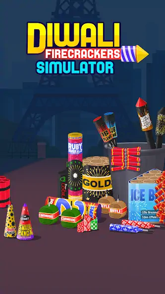 Скачать Diwali Firecrackers Simulator [Взлом Бесконечные монеты] APK на Андроид