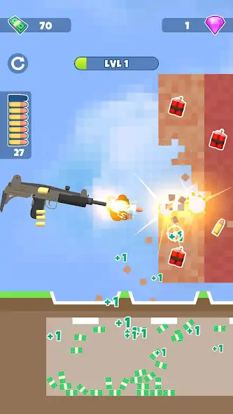 Скачать Gun Crusher: Aнти стресс игра [Взлом Бесконечные монеты] APK на Андроид