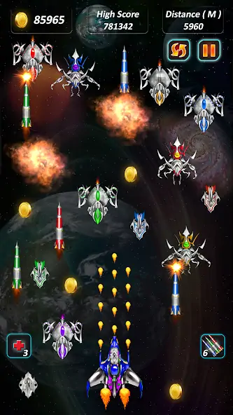 Скачать Galaxy Shooting: Alien Attack [Взлом Много денег] APK на Андроид