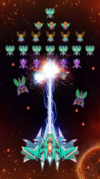 Скачать Galaxy attack - Alien shooter [Взлом Бесконечные монеты] APK на Андроид