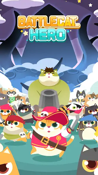 Скачать Battle Cat Hero [Взлом Много монет] APK на Андроид