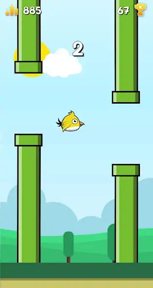 Скачать Flippy Bird - Flying bird [Взлом Много денег] APK на Андроид