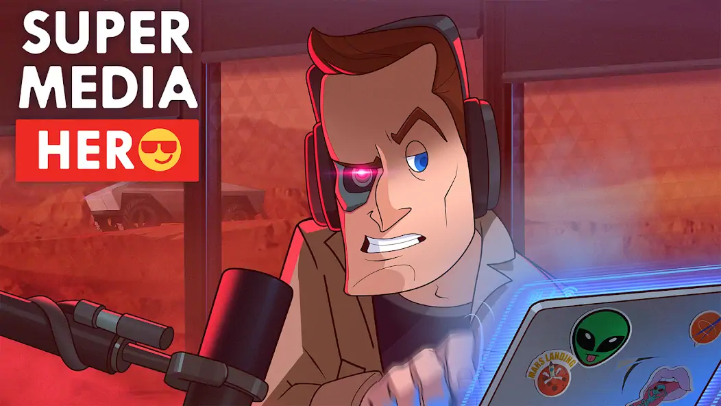 Скачать Super Media Hero: Emoji War [Взлом Бесконечные деньги] APK на Андроид