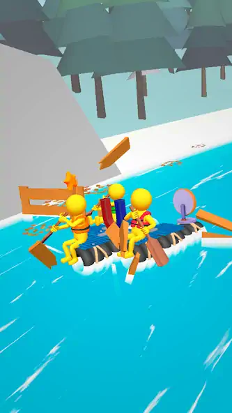 Скачать DIY Rafting [Взлом Много монет] APK на Андроид