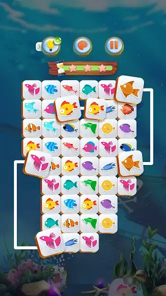 Скачать Mahjong Connect Fish World [Взлом Много денег] APK на Андроид