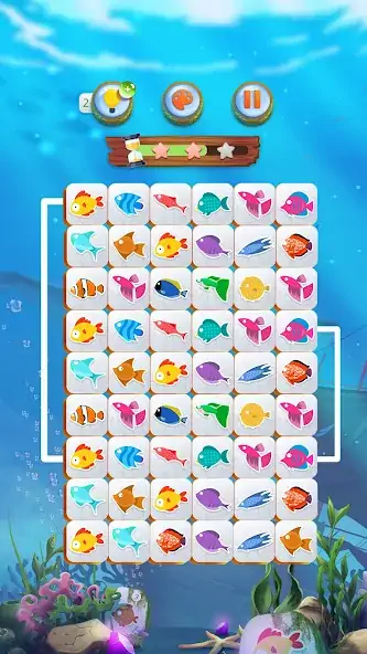 Скачать Mahjong Connect Fish World [Взлом Много денег] APK на Андроид