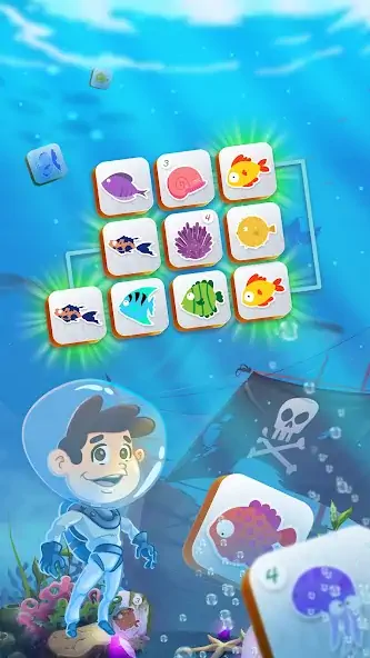 Скачать Mahjong Connect Fish World [Взлом Много денег] APK на Андроид