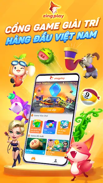 Скачать ZingPlay HD Cổng game giải trí [Взлом Много монет] APK на Андроид