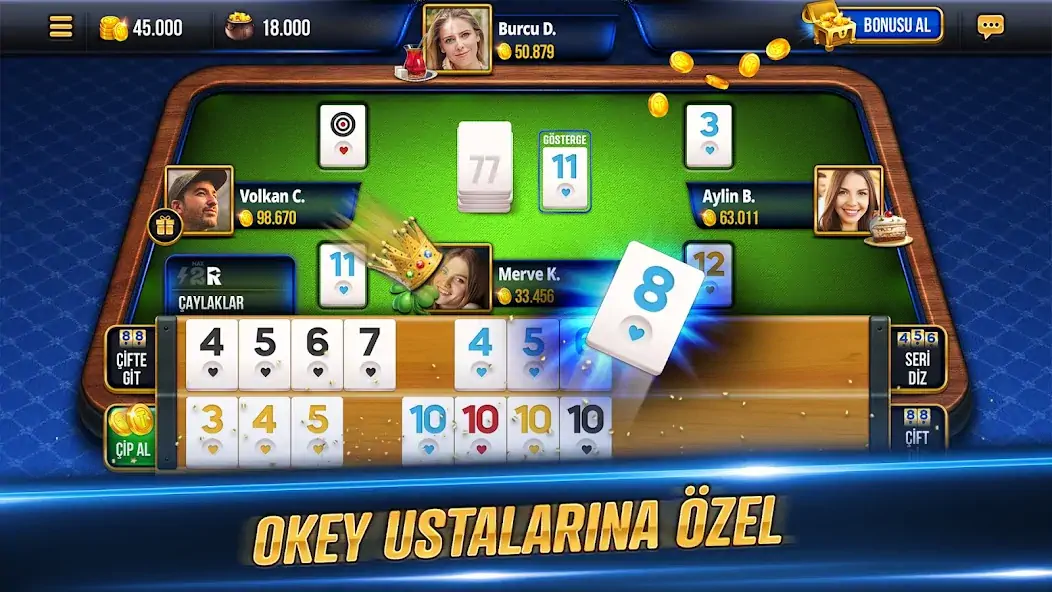 Скачать Tekel Okey - Online Çanak Okey [Взлом Бесконечные монеты] APK на Андроид