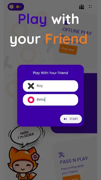 Скачать TicTacToe Online with Friend [Взлом Бесконечные монеты] APK на Андроид