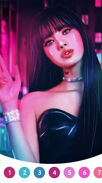 Скачать BlackPink Paint by Number [Взлом Бесконечные деньги] APK на Андроид