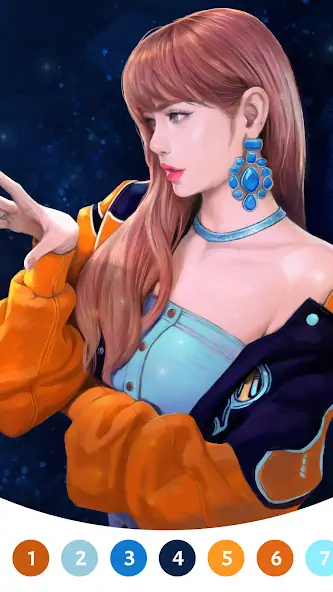 Скачать BlackPink Paint by Number [Взлом Бесконечные деньги] APK на Андроид