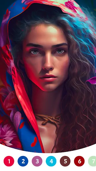 Скачать Portrait Paint by Number [Взлом Бесконечные монеты] APK на Андроид