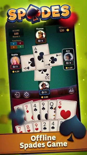 Скачать Spades - Пики Офлайн [Взлом Бесконечные монеты] APK на Андроид