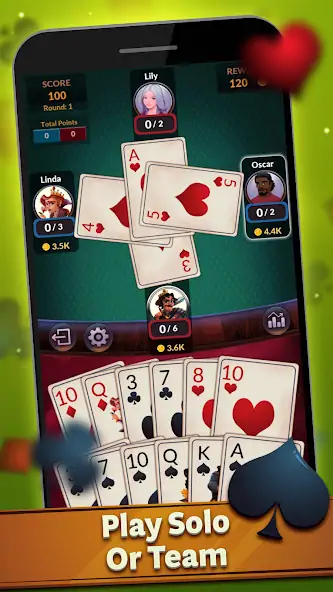 Скачать Spades - Пики Офлайн [Взлом Бесконечные монеты] APK на Андроид