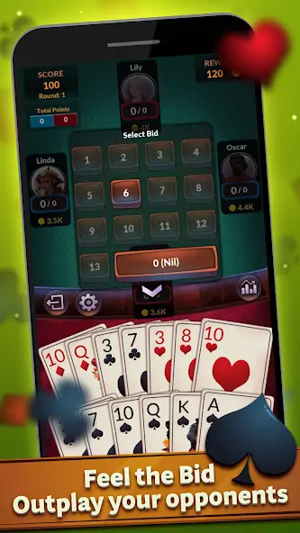 Скачать Spades - Пики Офлайн [Взлом Бесконечные монеты] APK на Андроид