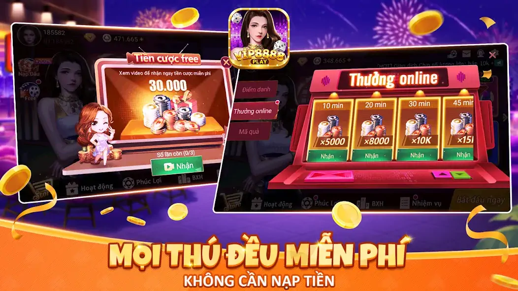 Скачать VIP8888 Play - Sòng Bạc ONLINE [Взлом Много денег] APK на Андроид