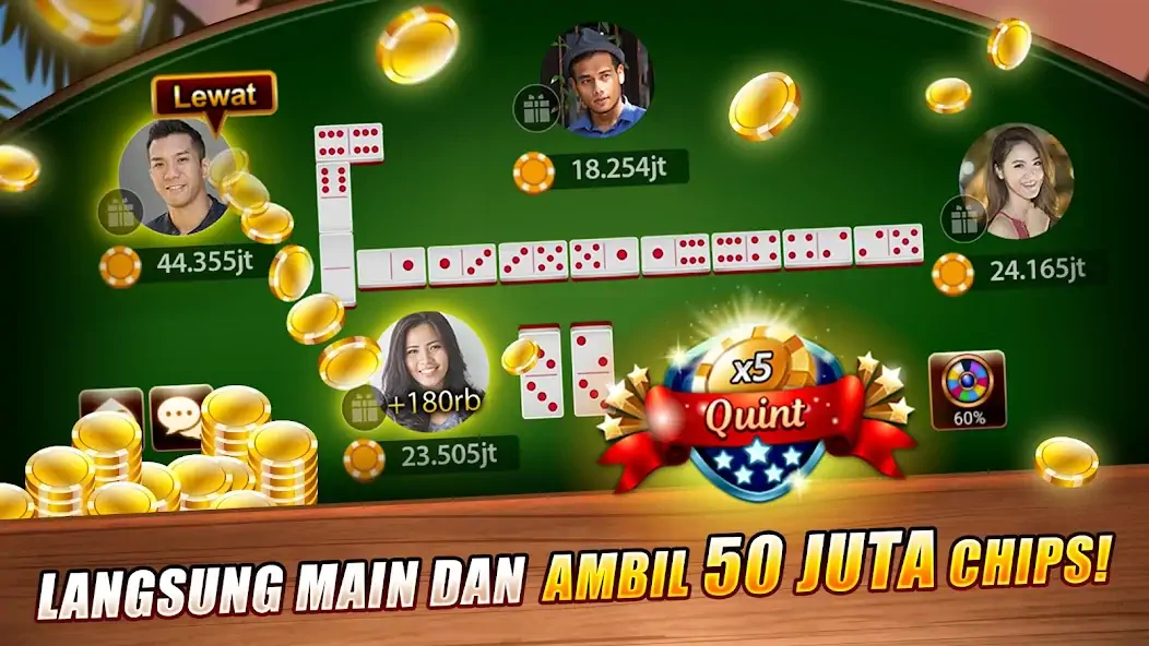 Скачать LUXY Domino Gaple QiuQiu Poker [Взлом Много денег] APK на Андроид