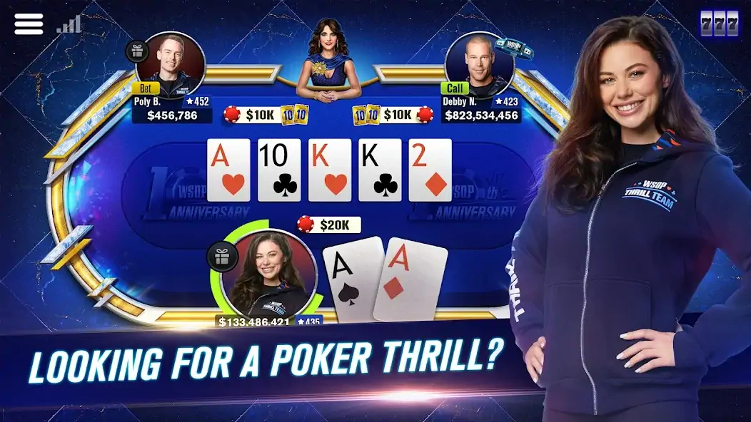 Скачать WSOP Poker: Texas Holdem Game [Взлом Много денег] APK на Андроид
