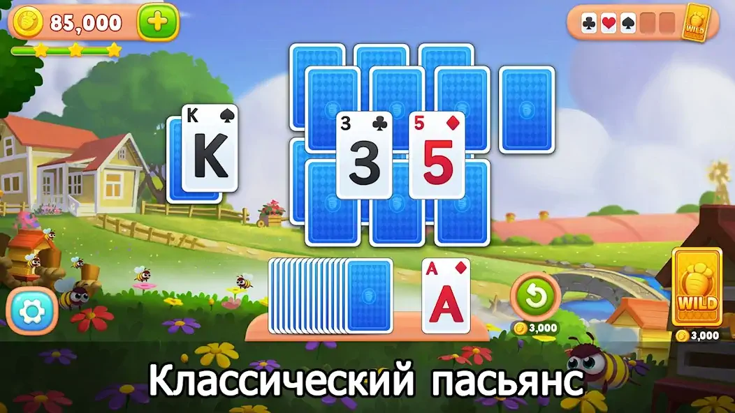 Скачать Solitaire Farm: карточные игры [Взлом Бесконечные монеты] APK на Андроид