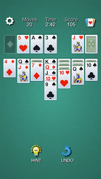 Скачать Solitaire Klondike Classic [Взлом Много денег] APK на Андроид