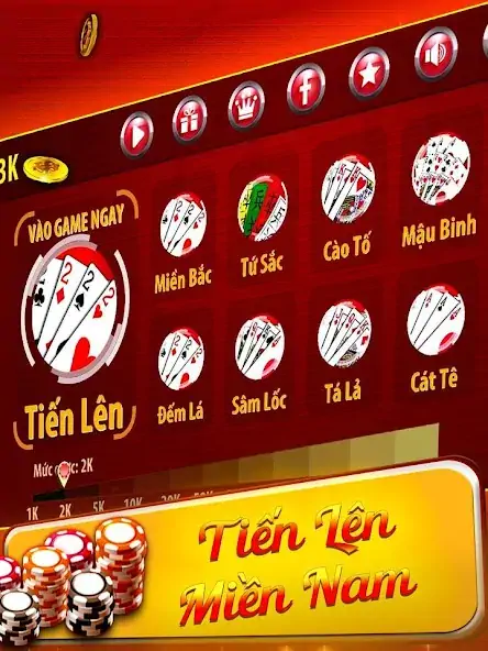 Скачать Tiến Lên Miền Nam - Tien Len [Взлом Бесконечные деньги] APK на Андроид