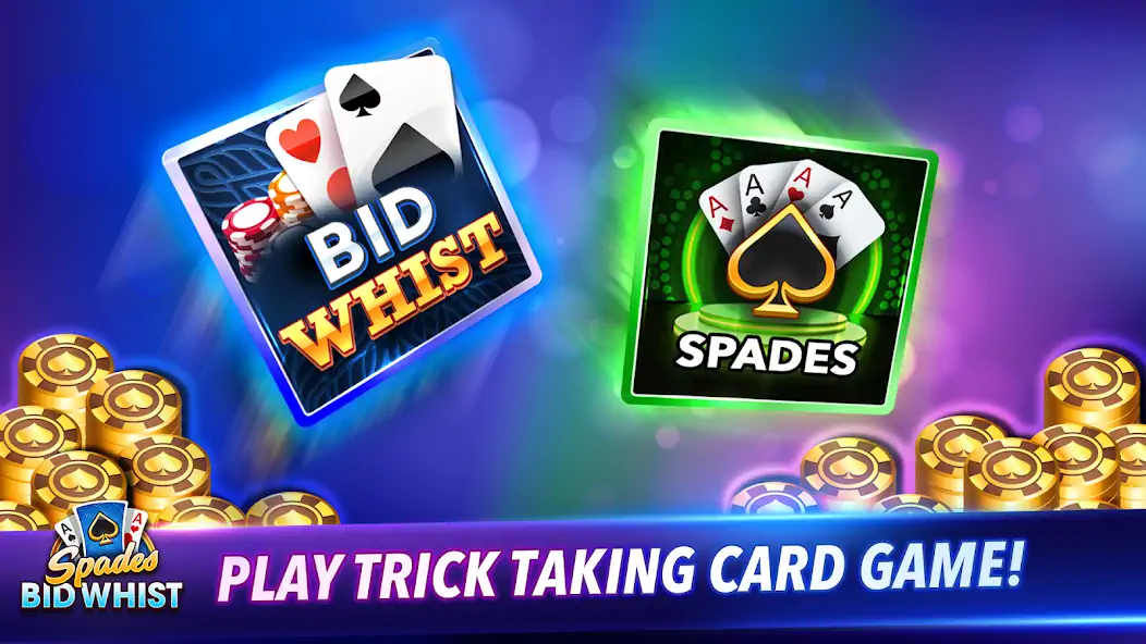 Скачать Bid Whist Classic: Spades Game [Взлом Много монет] APK на Андроид