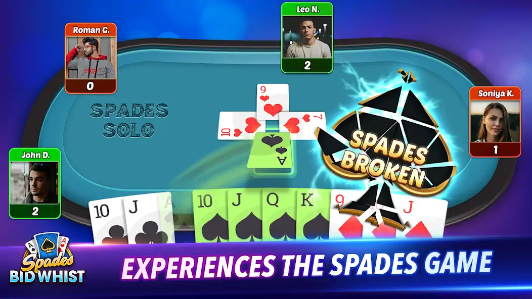 Скачать Bid Whist Classic: Spades Game [Взлом Много монет] APK на Андроид