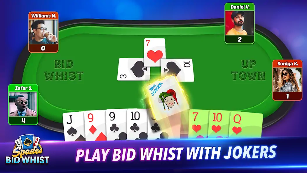 Скачать Bid Whist Classic: Spades Game [Взлом Много монет] APK на Андроид