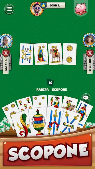 Скачать Scopa - Italian Card Game [Взлом Много монет] APK на Андроид