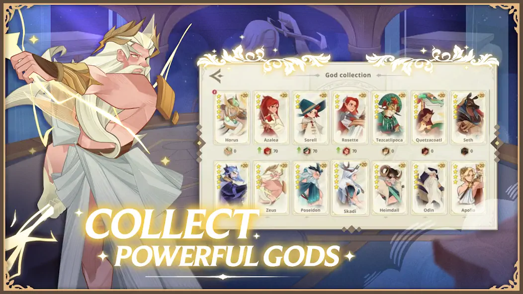 Скачать Ancient Gods: Card Battle RPG [Взлом Бесконечные монеты] APK на Андроид