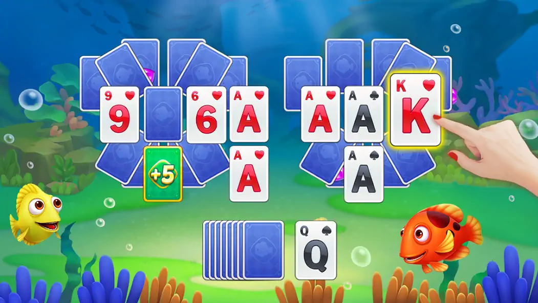 Скачать Solitaire TriPeaks Fish [Взлом Бесконечные деньги] APK на Андроид